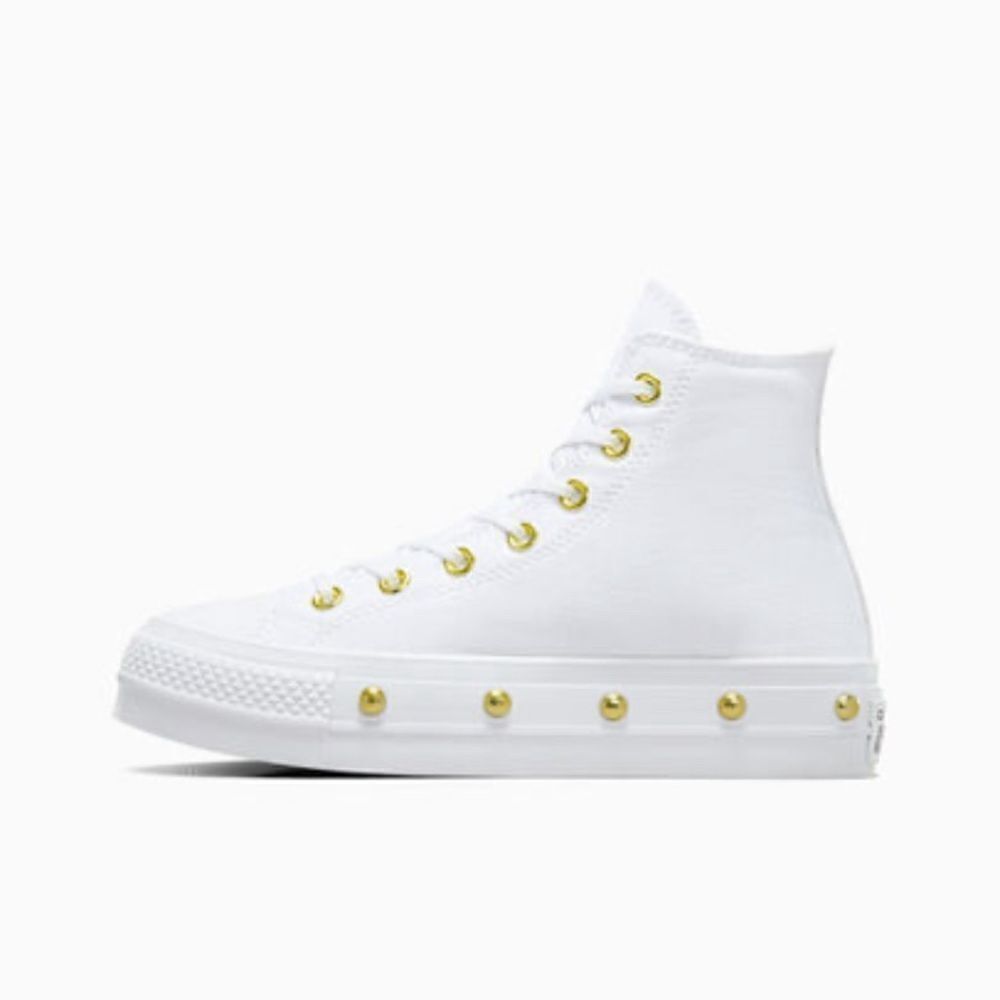 Converse Chuck Taylor All Star Lift Platform Star Studded Sneakers Shoes Size 8 - Picture 11 of 16